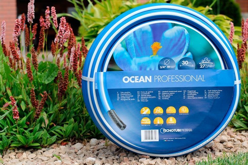 Шланг садовий Tecnotubi Ocean для поливу діаметр 5/8 дюйма, довжина 30 м (OC 5/8 30) 677 фото