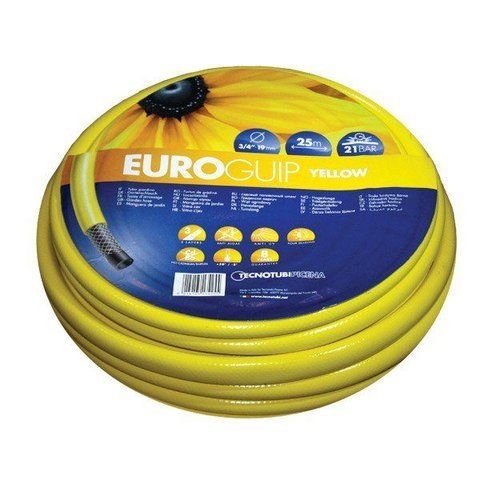Шланг садовий Tecnotubi Euro Guip Yellow для поливу діаметр 3/4 дюйма, довжина 30 м (EGY 3/4 30) 420 фото