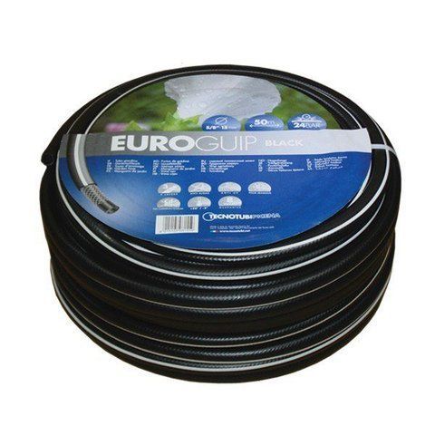 Шланг садовий Tecnotubi Euro Guip Black для поливу діаметр 3/4 дюйма, довжина 25 м (EGB 3/4 25) 425 фото