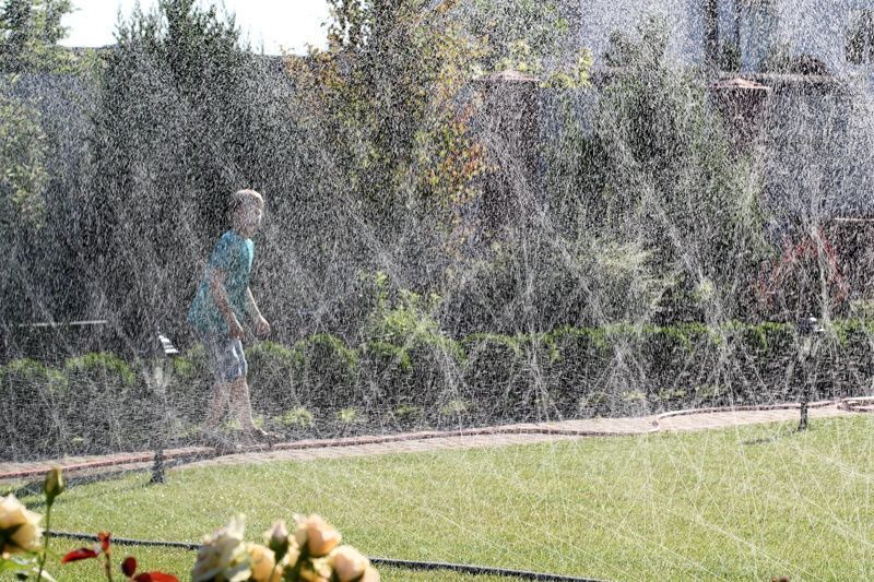 Шланг туман Presto-PS стрічка Silver Spray довжина 100 м, ширина поливу 8 м, діаметр 40 мм (601008-5) 325 фото
