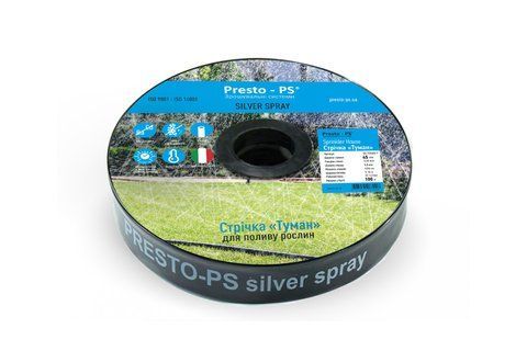 Шланг туман Presto-PS стрічка Silver Spray довжина 200 м, ширина поливу 8 м, діаметр 40 мм (603008-5) 326 фото