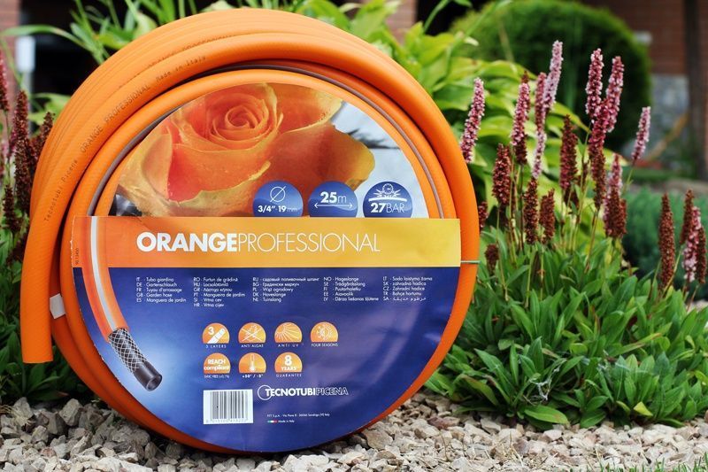 Шланг садовий Tecnotubi Orange Professional для поливу діаметр 1/2 дюйма, довжина 15 м (OR 1/2 15) 430 фото