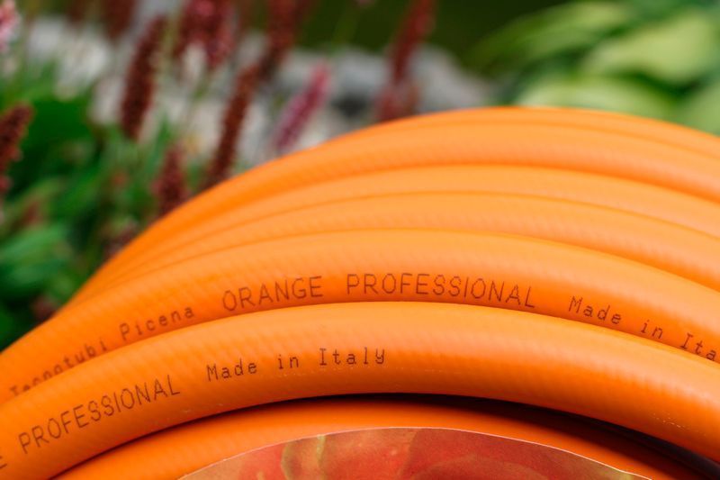 Шланг садовий Tecnotubi Orange Professional для поливу діаметр 1 дюйм, довжина 50 м (OR 1 50) 440 фото