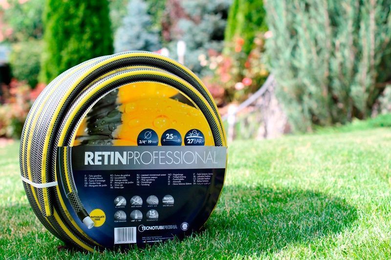 Шланг садовий Tecnotubi Retin Professional для поливу діаметр 1/2 дюйма, довжина 50 м (RT 1/2 50) 457 фото