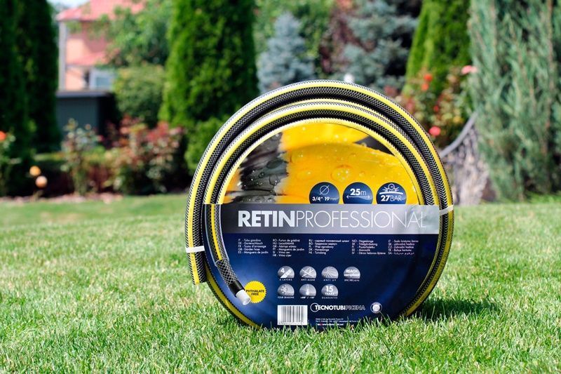 Шланг садовий Tecnotubi Retin Professional для поливу діаметр 5/8 дюйма, довжина 25 м (RT 5/8 25) 458 фото